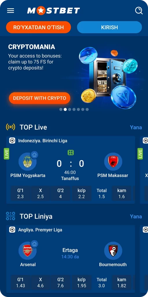 SPORTS betting in Bk Mostbet